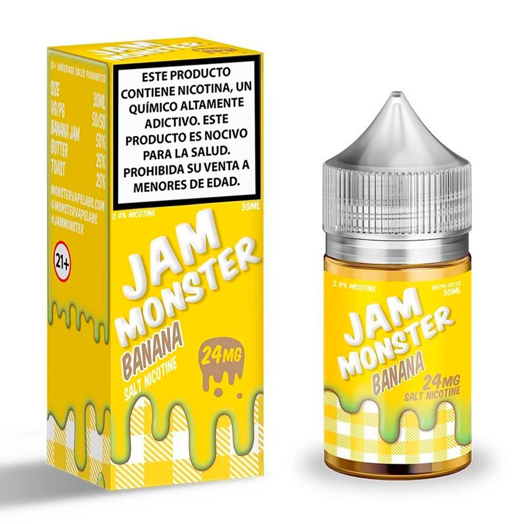 Jam Monster Banana Salts - Sales de Nicotina - Monsterlabs | SN - ML - JM - BN - 24