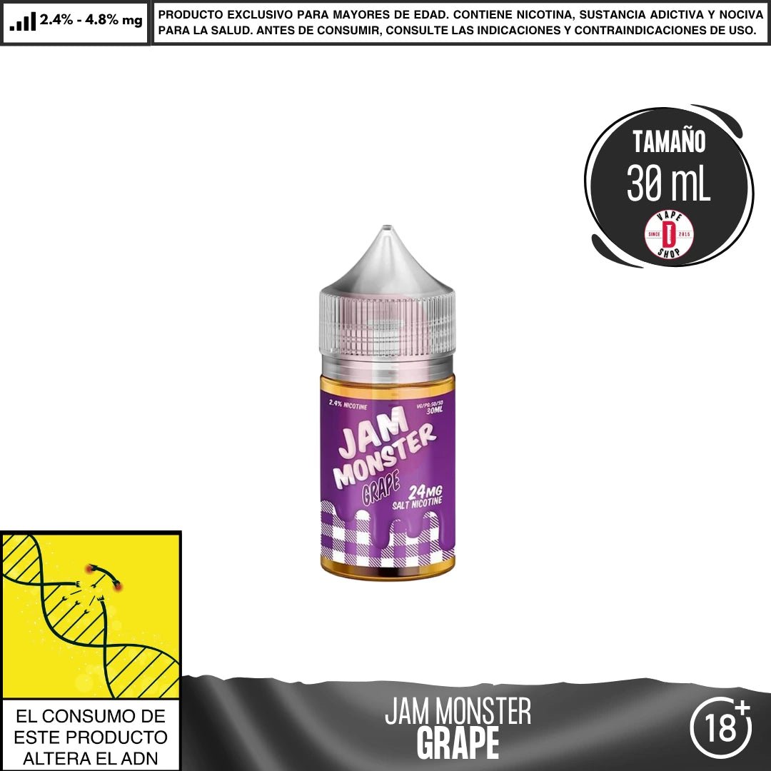 Jam Monster Grape Salts - Sales de Nicotina - Monsterlabs | SN - ML - JM - GR - 24