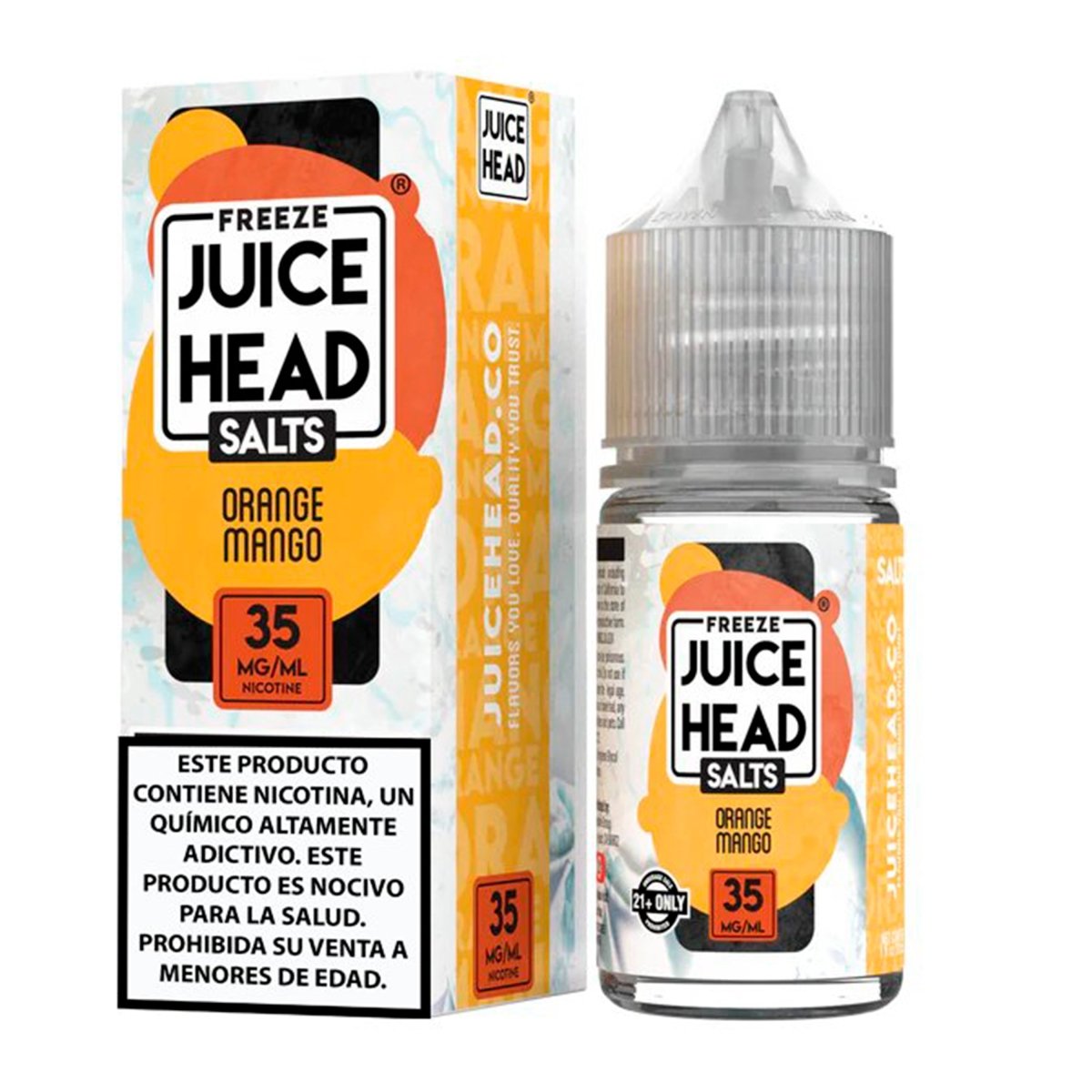 Juice Head - Orange Mango Extra Freeze Salts - Sales de Nicotina - Juice Head | SN - JH - OMF - 00