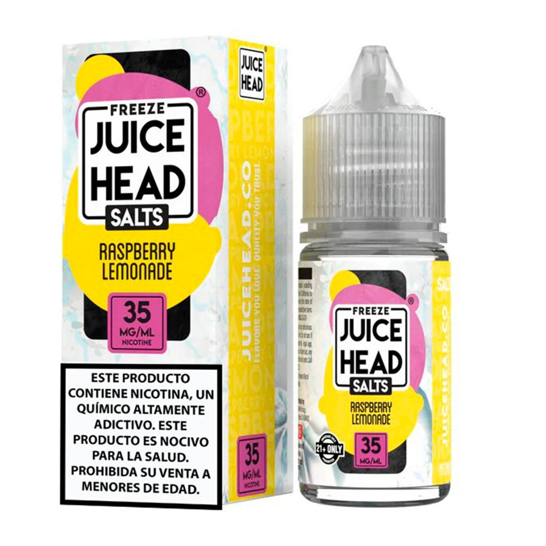 Juice Head - Raspberry Lemonade Extra Freeze Salts - Sales de Nicotina - Juice Head | SN - JH - RLF - 00