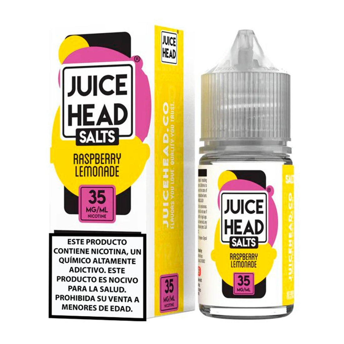 Juice Head - Raspberry Lemonade Salts - Sales de Nicotina - Juice Head | SN - JH - RL - 00