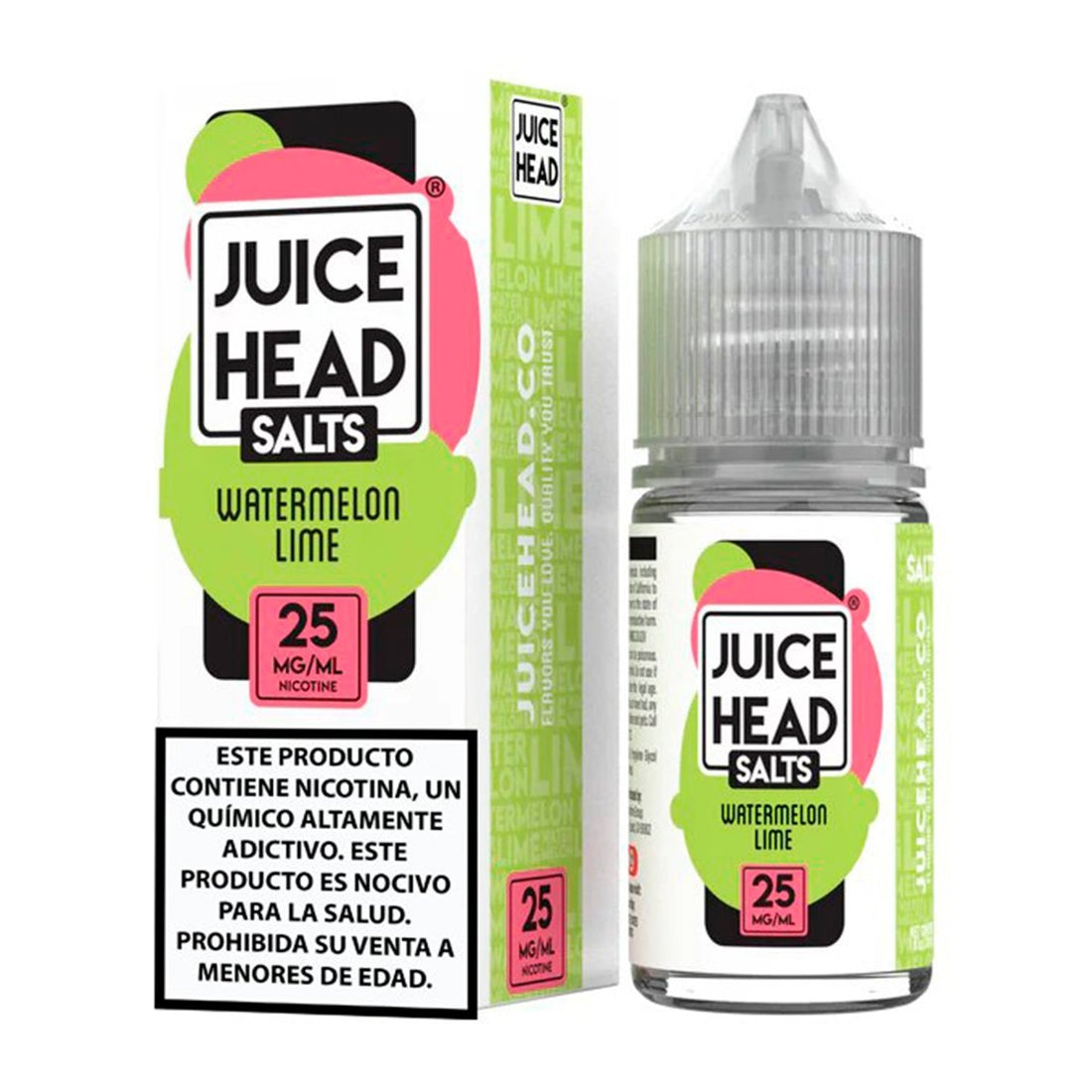 Juice Head - Watermelon Lime Salts - Sales de Nicotina - Juice Head | SN - JH - WL - 00