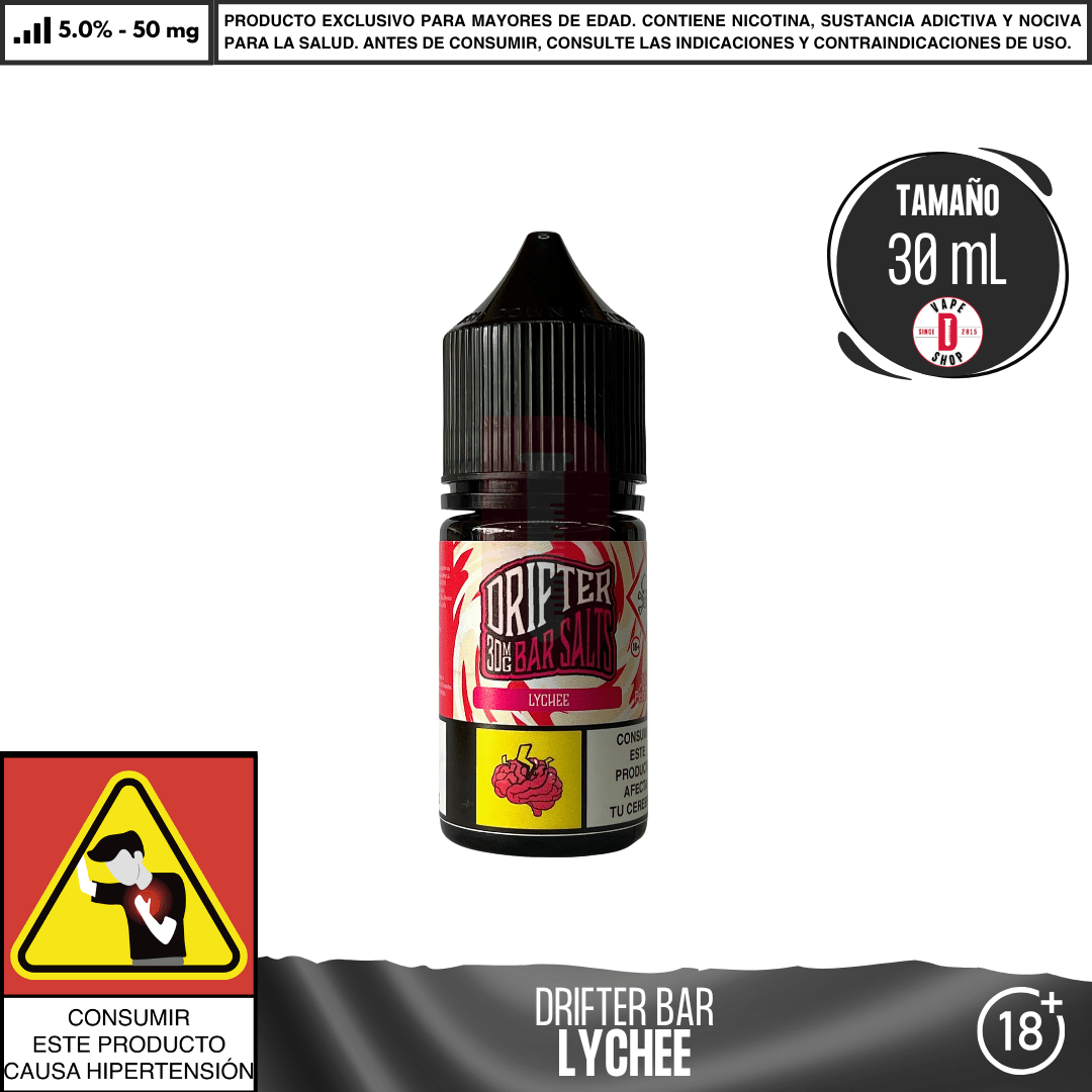 Juice Sauz - Drifter Bar Lychee Salts - Sales de Nicotina - Juice Sauz | SN - JUS - DRB - LYC - 50