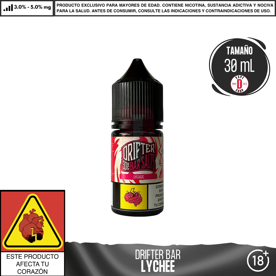 Juice Sauz - Drifter Bar Lychee Salts - Sales de Nicotina - Juice Sauz | SN - JUS - DRB - LYC - 30