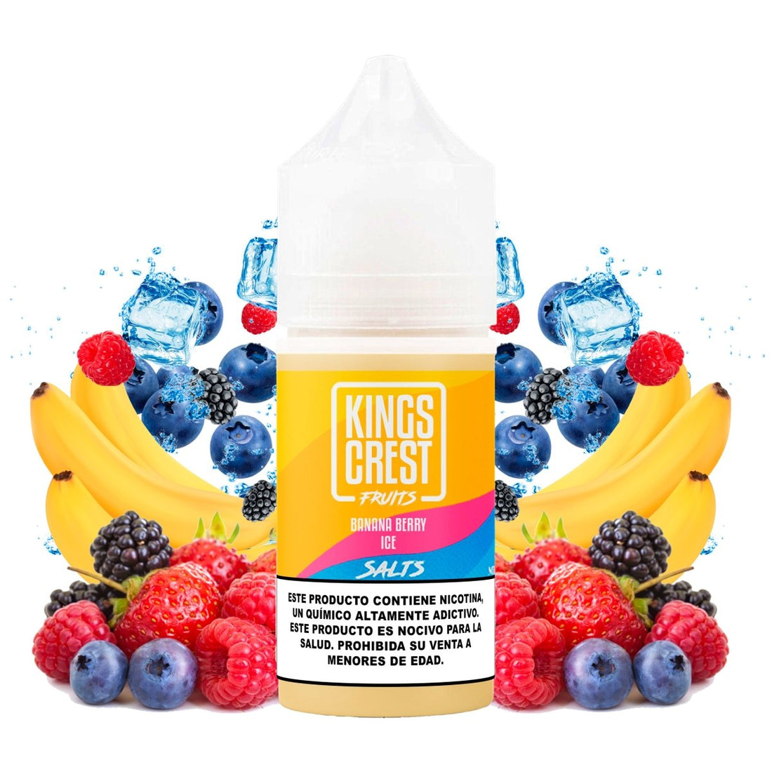 Kings Crest - Fruits Banana Berry Ice Salts - Sales de Nicotina - Kings Crest | SN - KK - FBBI - 35