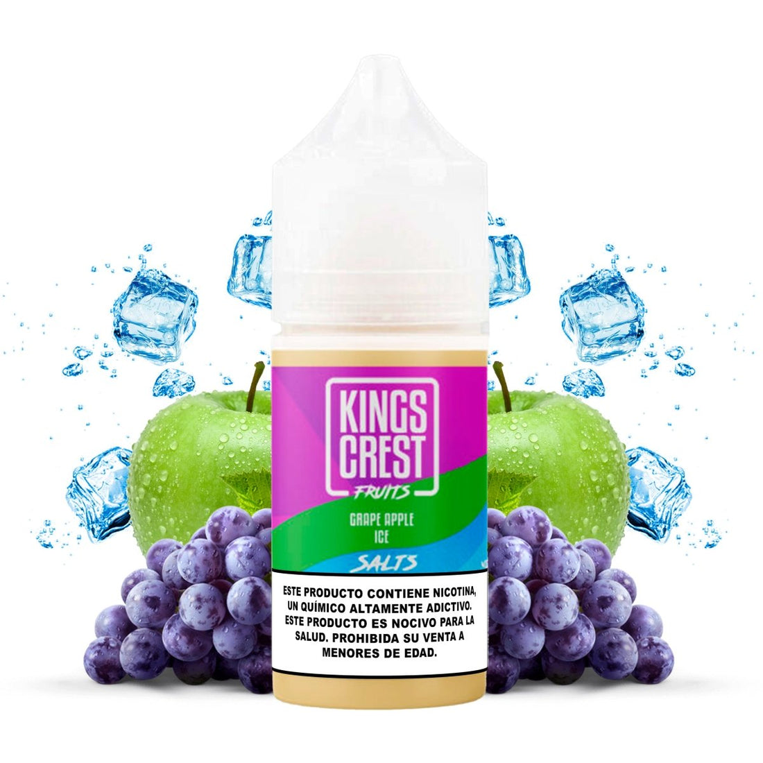 Kings Crest - Fruits Grape Apple Ice Salts - Sales de Nicotina - Kings Crest | SN - KK - FGAI - 35