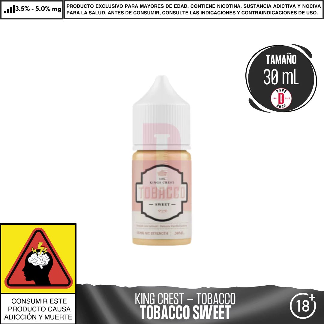King´s Crest - Línea Tobacco Salts - Sales de Nicotina - King's Crest | SN - KK - TB - ICE - 50