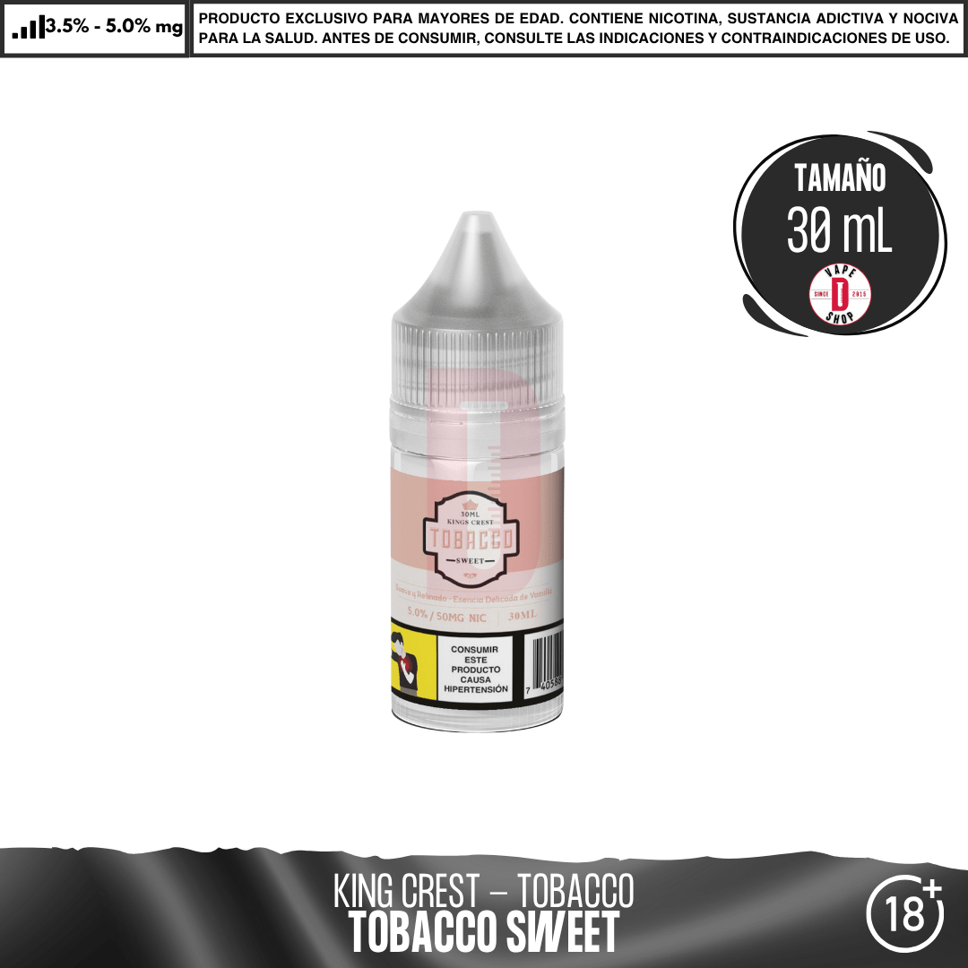 King´s Crest - Línea Tobacco Salts - Sales de Nicotina - King's Crest | SN-KK-TB-ICE-50