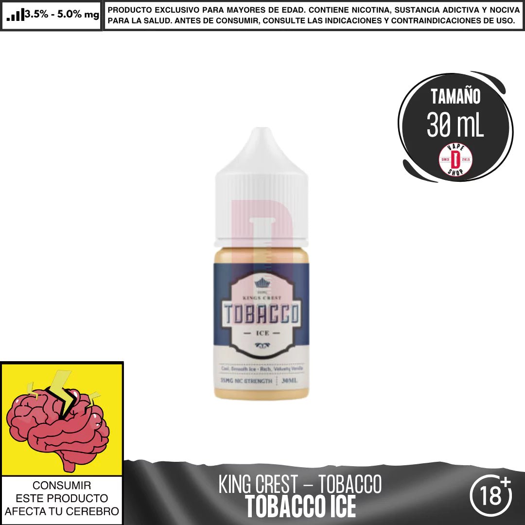 King´s Crest - Línea Tobacco Salts - Sales de Nicotina - King's Crest | SN - KK - TB - ICE - 35