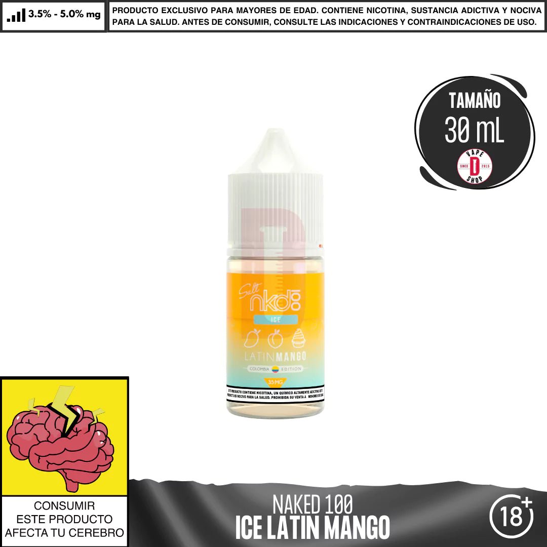 Latin Mango Ice Salts - Sales de Nicotina - Naked 100 | SN - NA1 - LMI - 50
