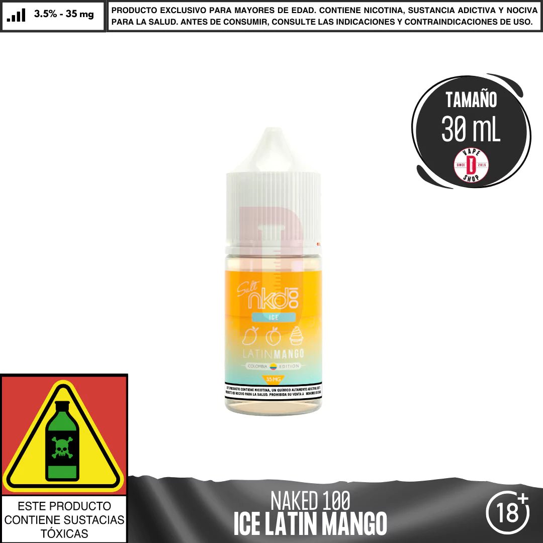 Latin Mango Ice Salts - Sales de Nicotina - Naked 100 | SN - NA1 - LMI - 35