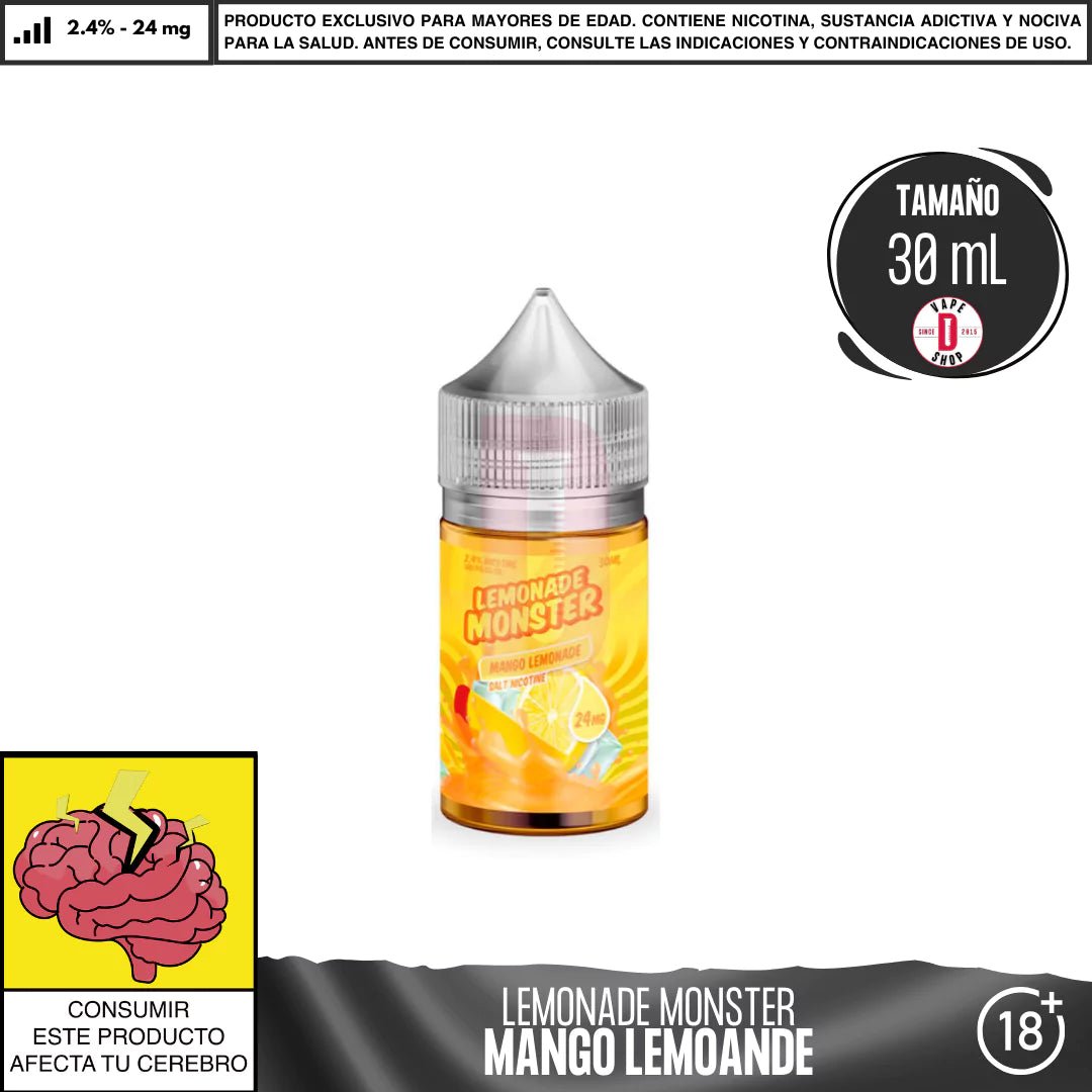 Lemonade Monster Mango Salts - Sales de Nicotina - Monsterlabs | SN - ML - LM - MAL - 24