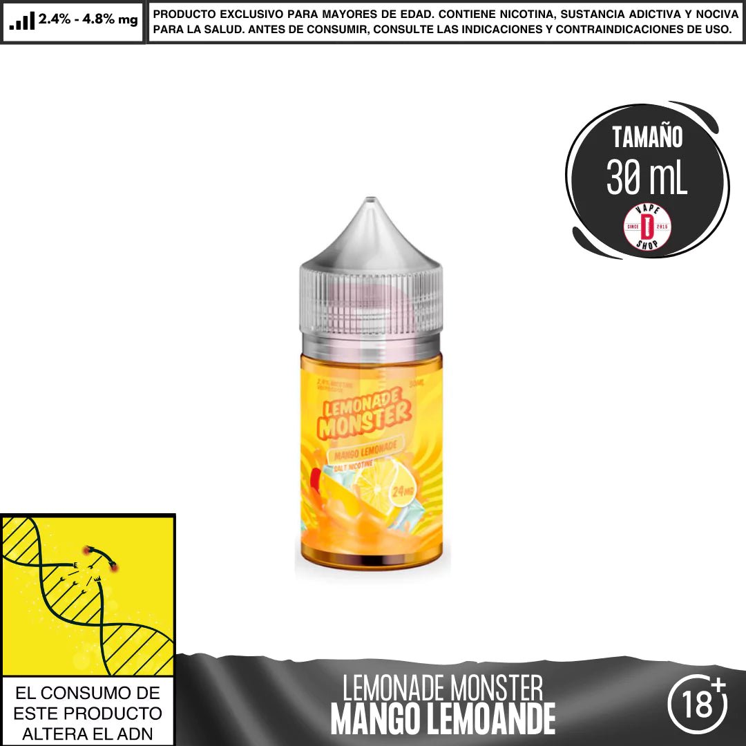 Lemonade Monster Mango Salts - Sales de Nicotina - Monsterlabs | SN - ML - LM - MAL - 24