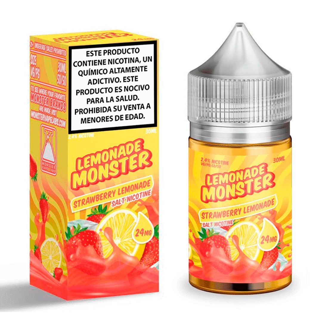 Lemonade Monster Strawberry Salts - Sales de Nicotina - Monsterlabs | SN - ML - LM - SL - 24