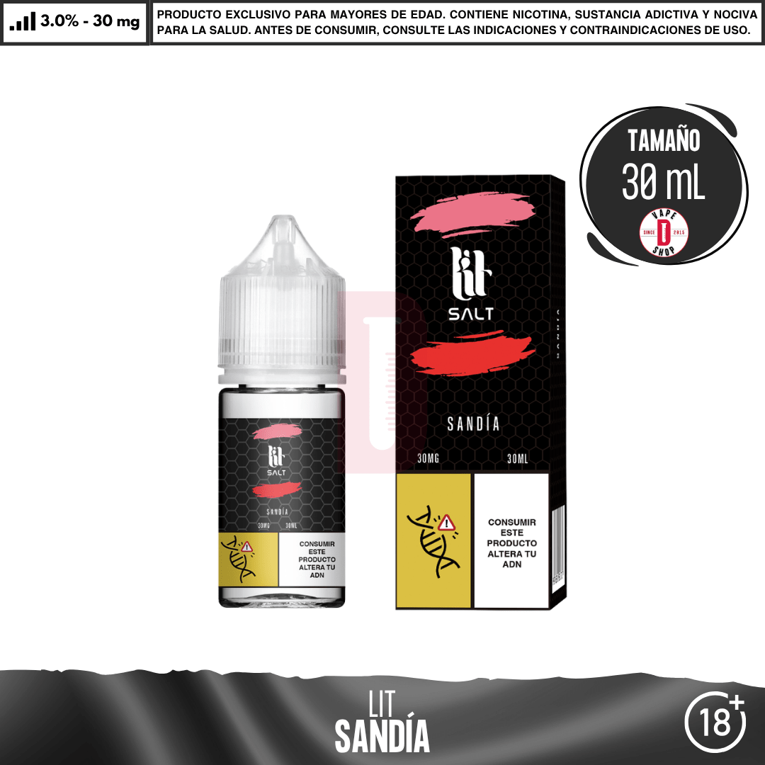 Lit Salts - 9 Sabores Frutales - Sales de Nicotina - Lit Vapes | SN-LIT-SAN-30
