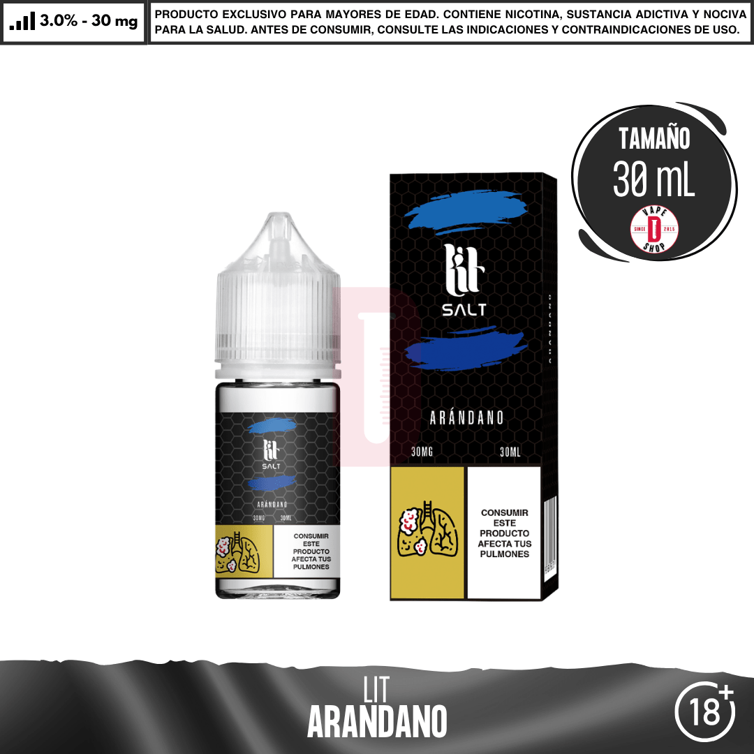 Lit Salts - 9 Sabores Frutales - Sales de Nicotina - Lit Vapes | SN-LIT-ARA-30