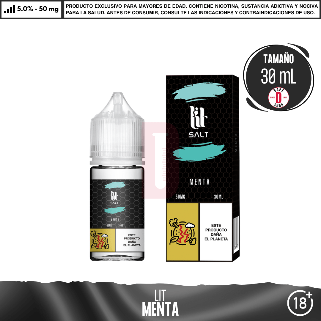Lit Salts - 9 Sabores Frutales - Sales de Nicotina - Lit Vapes | SN-LIT-MEN-50