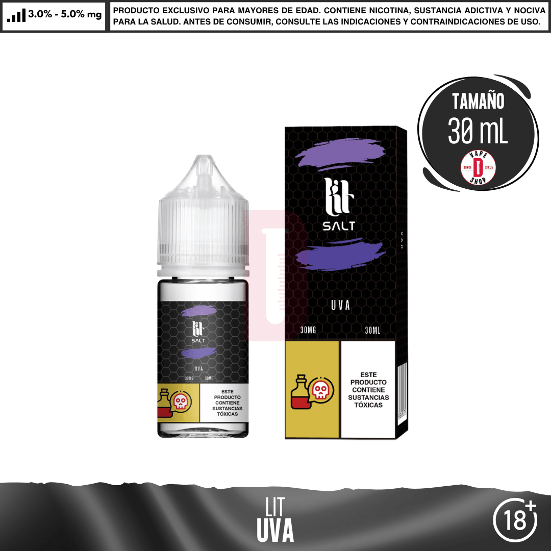 Lit Salts - 9 Sabores Frutales - Sales de Nicotina - Lit Vapes | SN-LIT-SAN-50