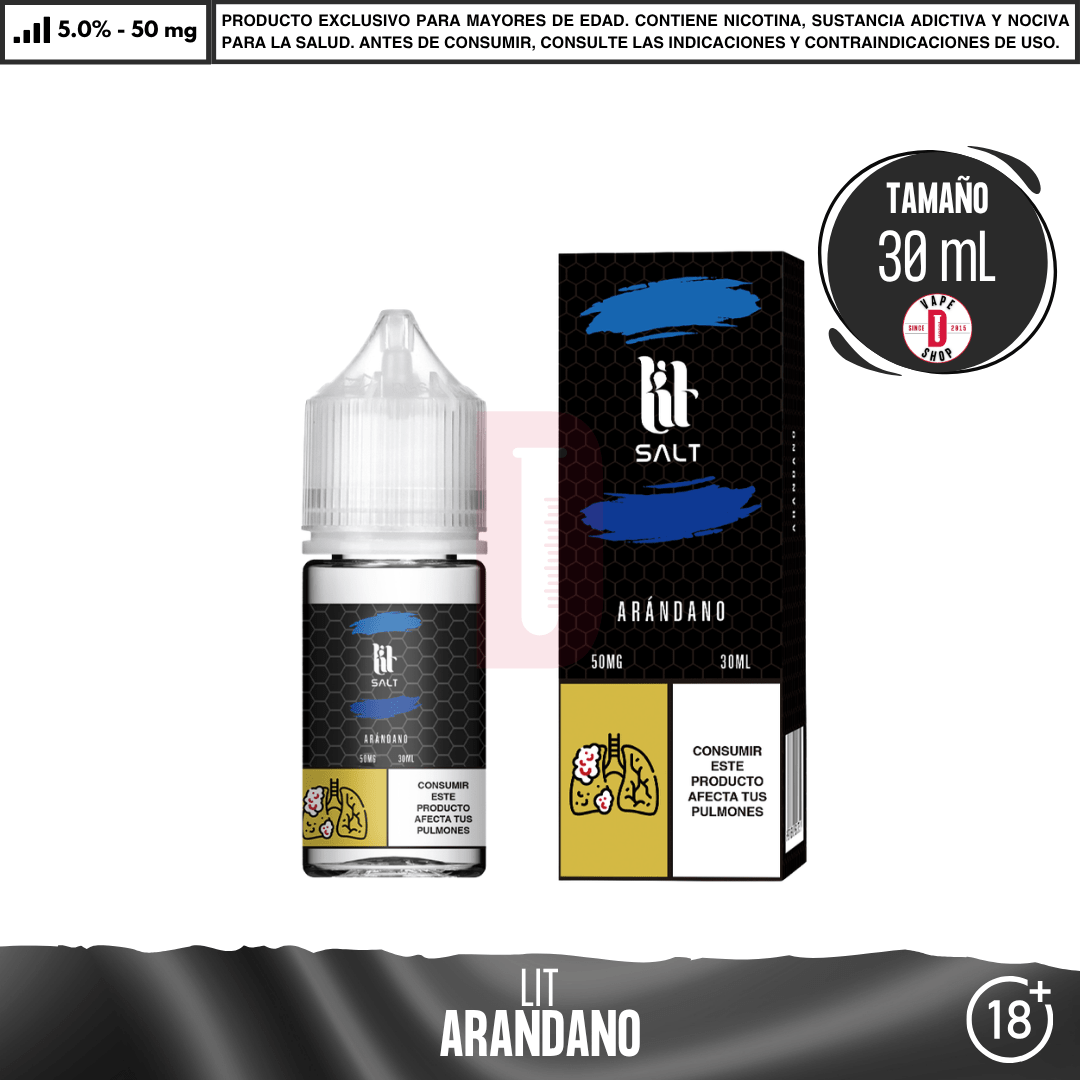 Lit Salts - 9 Sabores Frutales - Sales de Nicotina - Lit Vapes | SN-LIT-ARA-30