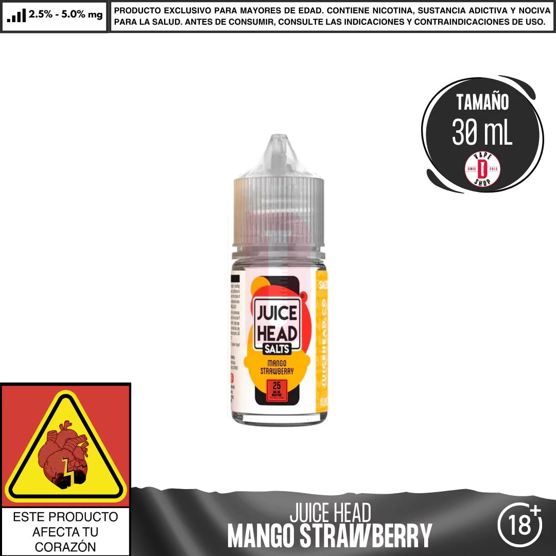 Mango Strawberry Salts - Sales de Nicotina - Juice Head | SN - JH - MS - 00