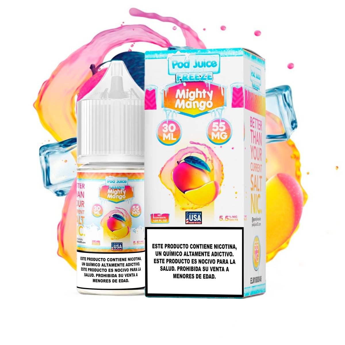 Migthy Mango Freeze Salts - Sales de Nicotina - Pod Juice | SN - PJ - MIMF - 35