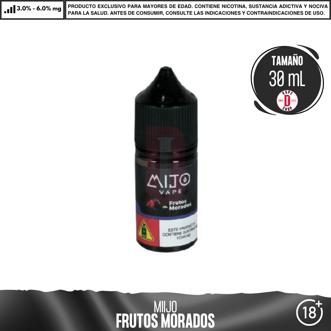 Mijo Salts - 9 Sabores Frutales - Sales de Nicotina - Mijo | SN-MIJ-ENE-60
