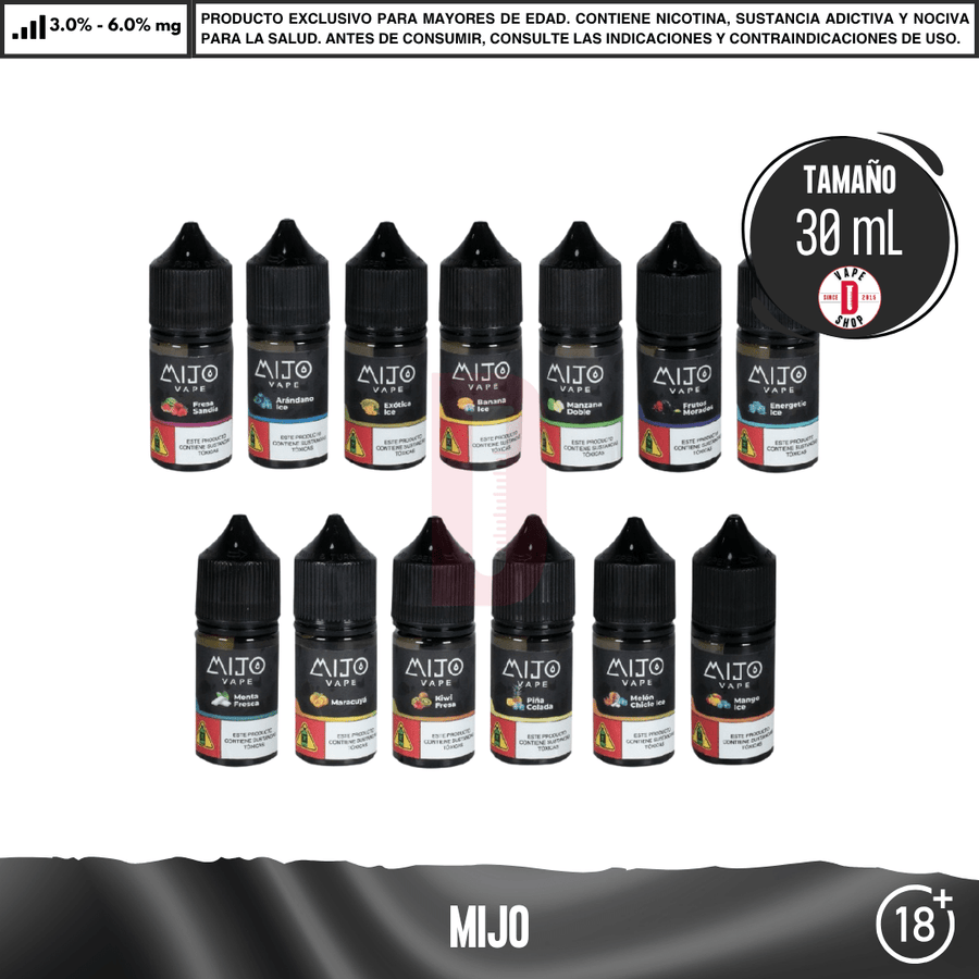 Mijo Salts - 9 Sabores Frutales y Frios