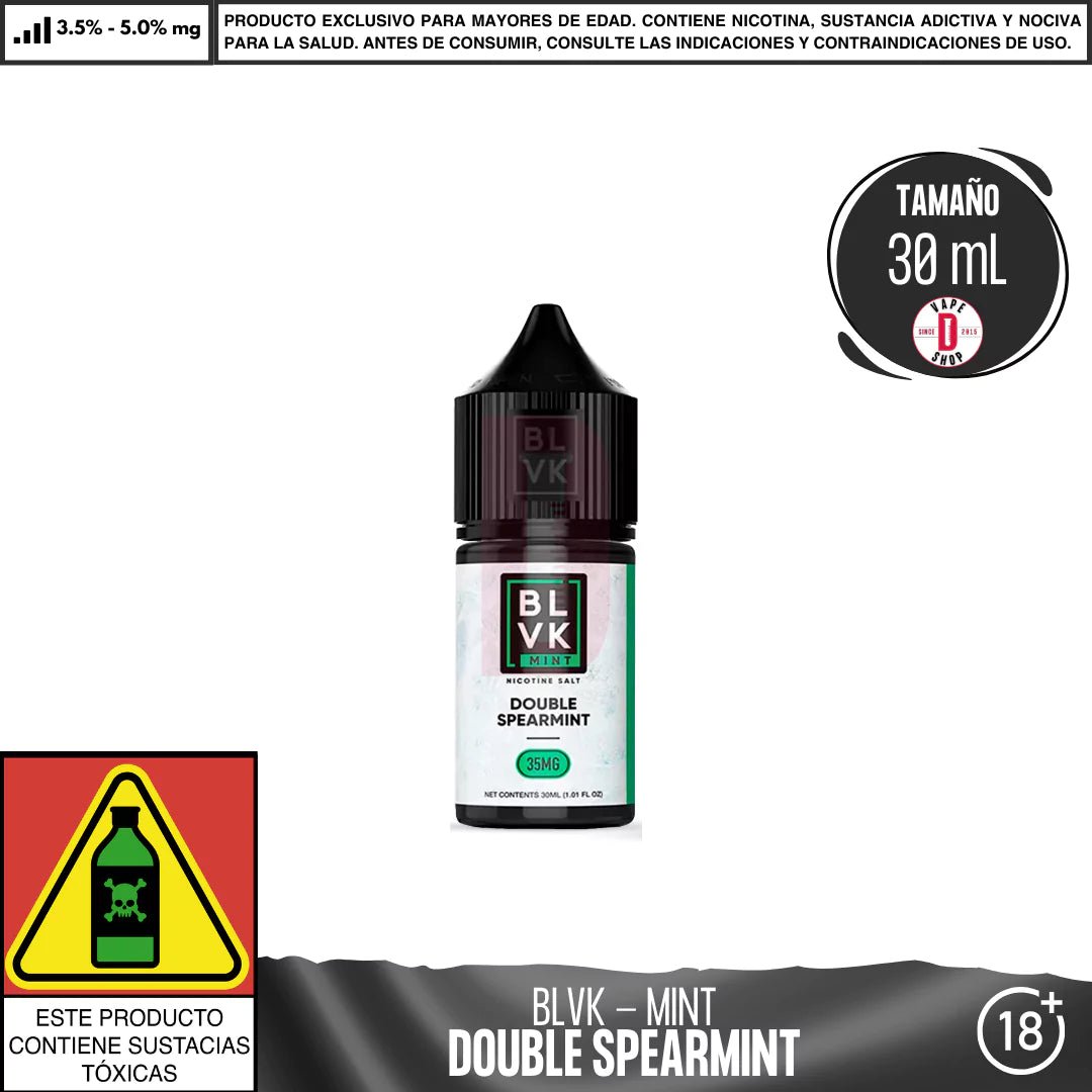 Mint Double Spearmint Salts - Sales de Nicotina - BLVK | SN - BLVK - MIN - DOS - 35