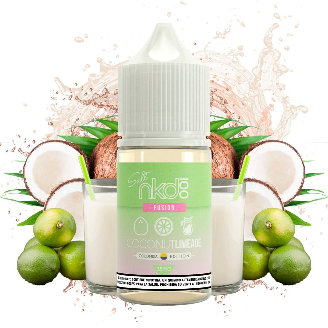 Naked 100 - Coconut Limeade Salts - Sales de Nicotina - Naked 100 | SN - NA1 - COL - 35