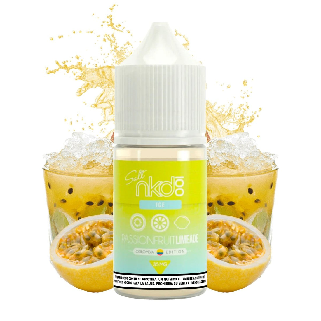 Naked 100 - Passionfruit Limeade Ice Salts - Sales de Nicotina - Naked 100 | SN - NA1 - PLI - 35