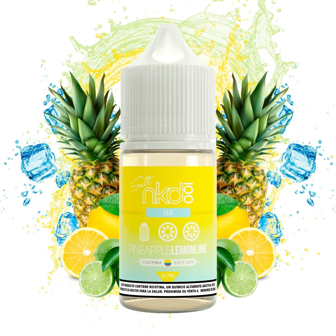 Naked 100 - Pineapple Lemon Ice Salts - Sales de Nicotina - Naked 100 | SN - NA1 - PILI - 35