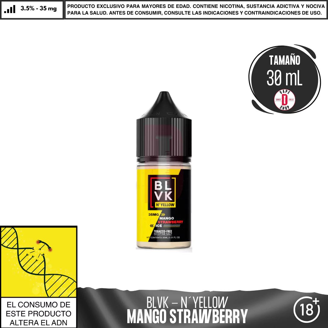 N´Yellow Mango Strawberry Ice Salts - Sales de Nicotina - BLVK | SN - BLVK - NYE - MSI - 35