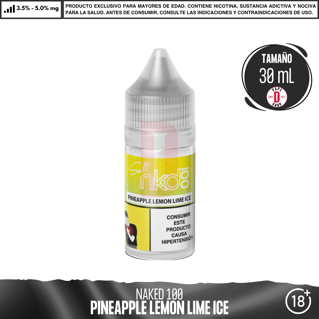 Pineapple Lemon Lime Salts - Sales de Nicotina - Naked 100 | SN-NA1-PILI-35