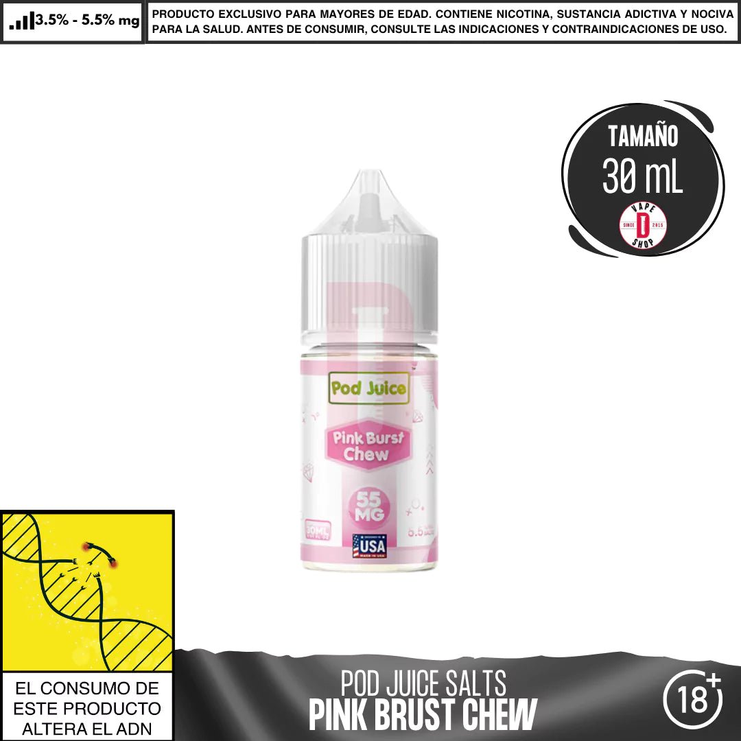 Pink Burst Chew Salts - Sales de Nicotina - Pod Juice | SN - PJ - PBC - 35