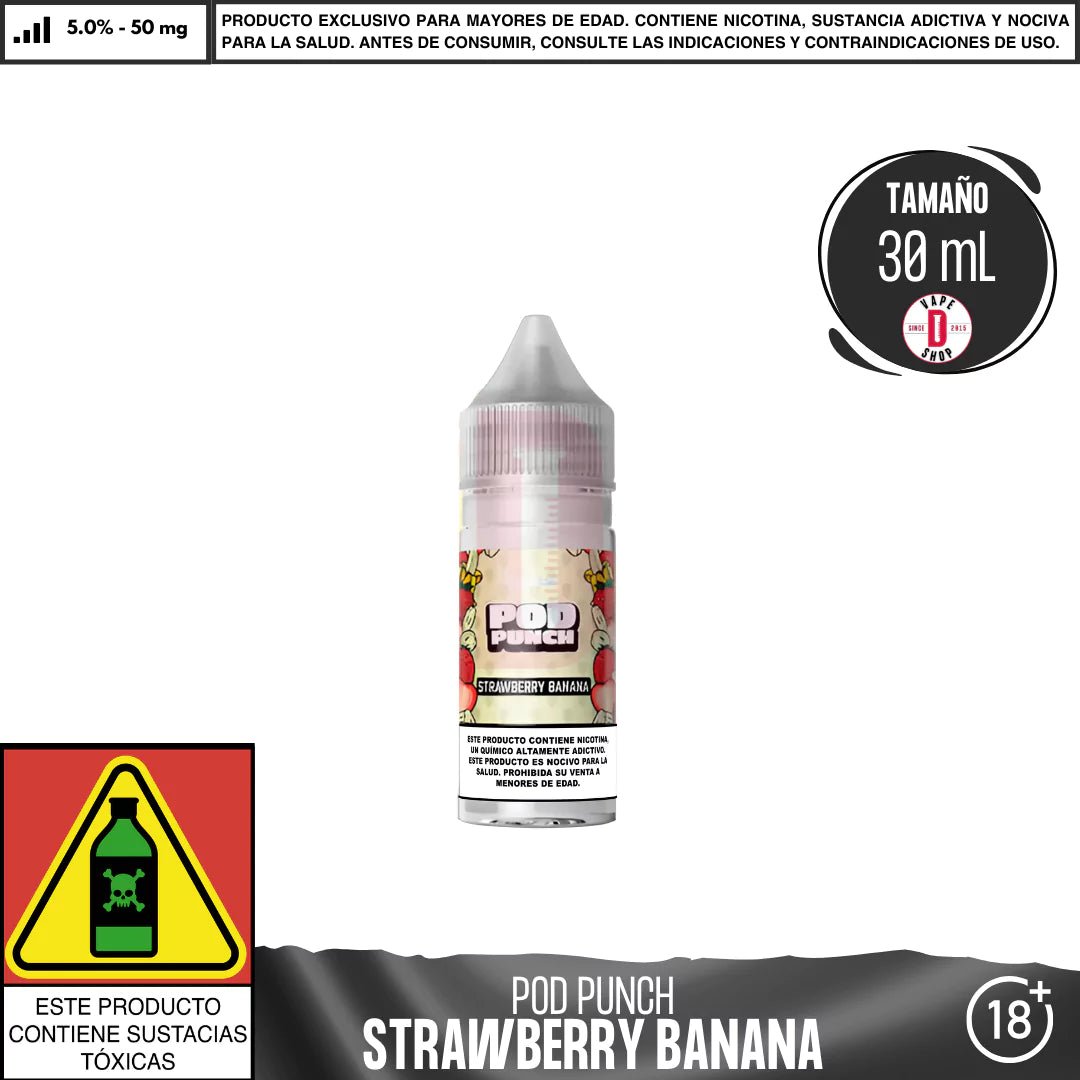 Pod Punch Strawberry Banana Salts - Sales de Nicotina - Vapetasia | SN - VSIA - POP - STB - 25