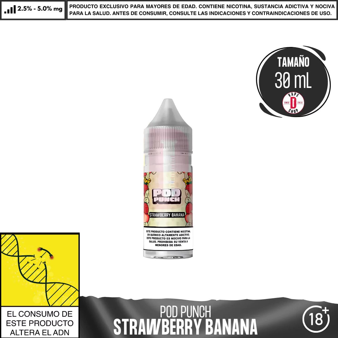 Pod Punch Strawberry Banana Salts - Sales de Nicotina - Vapetasia | SN - VSIA - POP - STB - 25