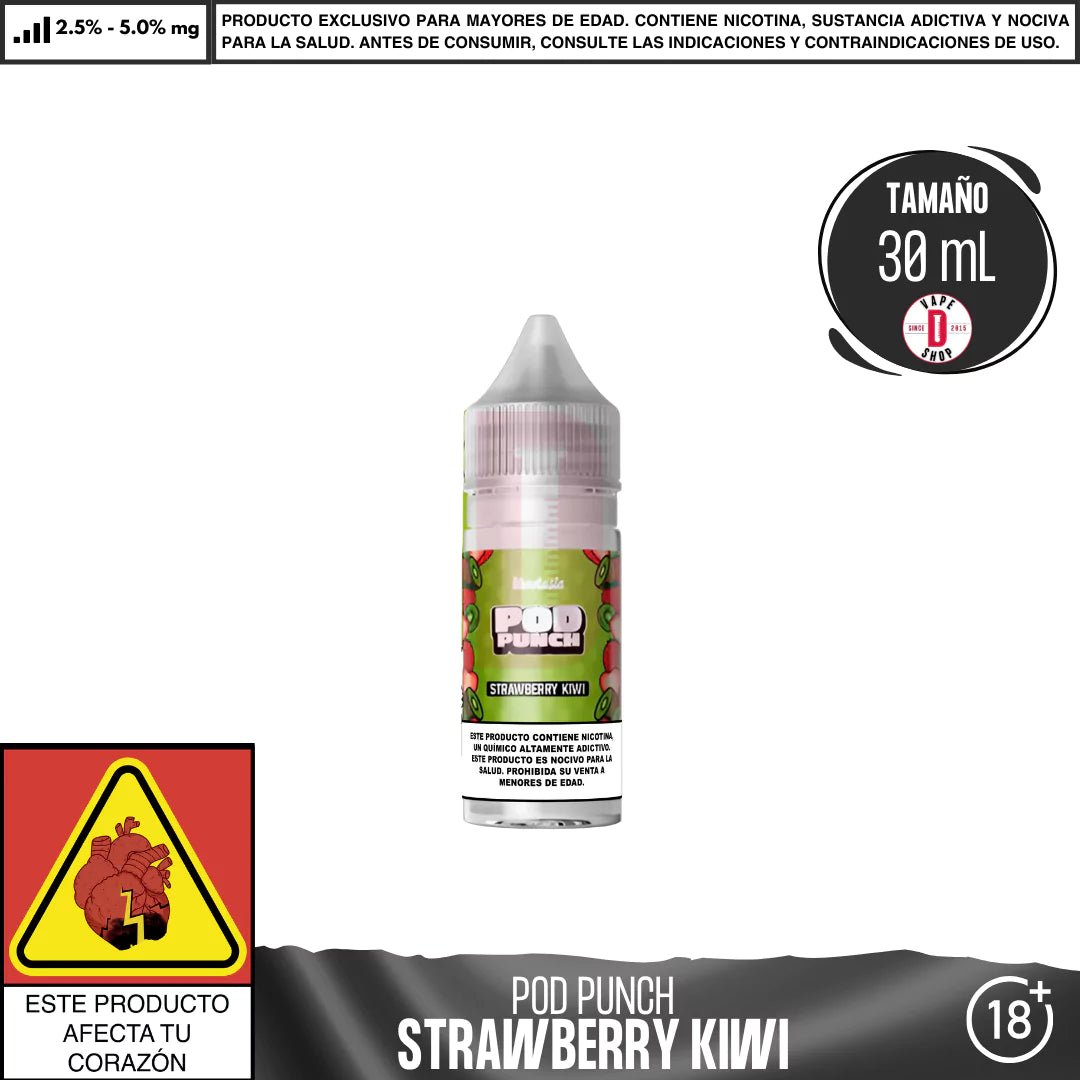 Pod Punch Strawberry Kiwi Salts - Sales de Nicotina - Vapetasia | SN - VSIA - POP - STK - 25