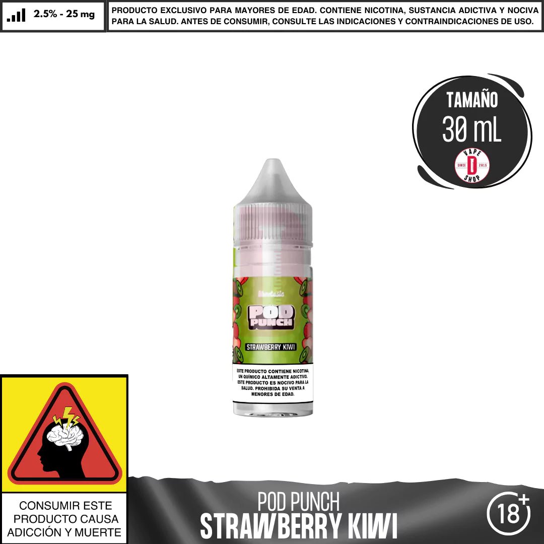 Pod Punch Strawberry Kiwi Salts - Sales de Nicotina - Vapetasia | SN - VSIA - POP - STK - 25