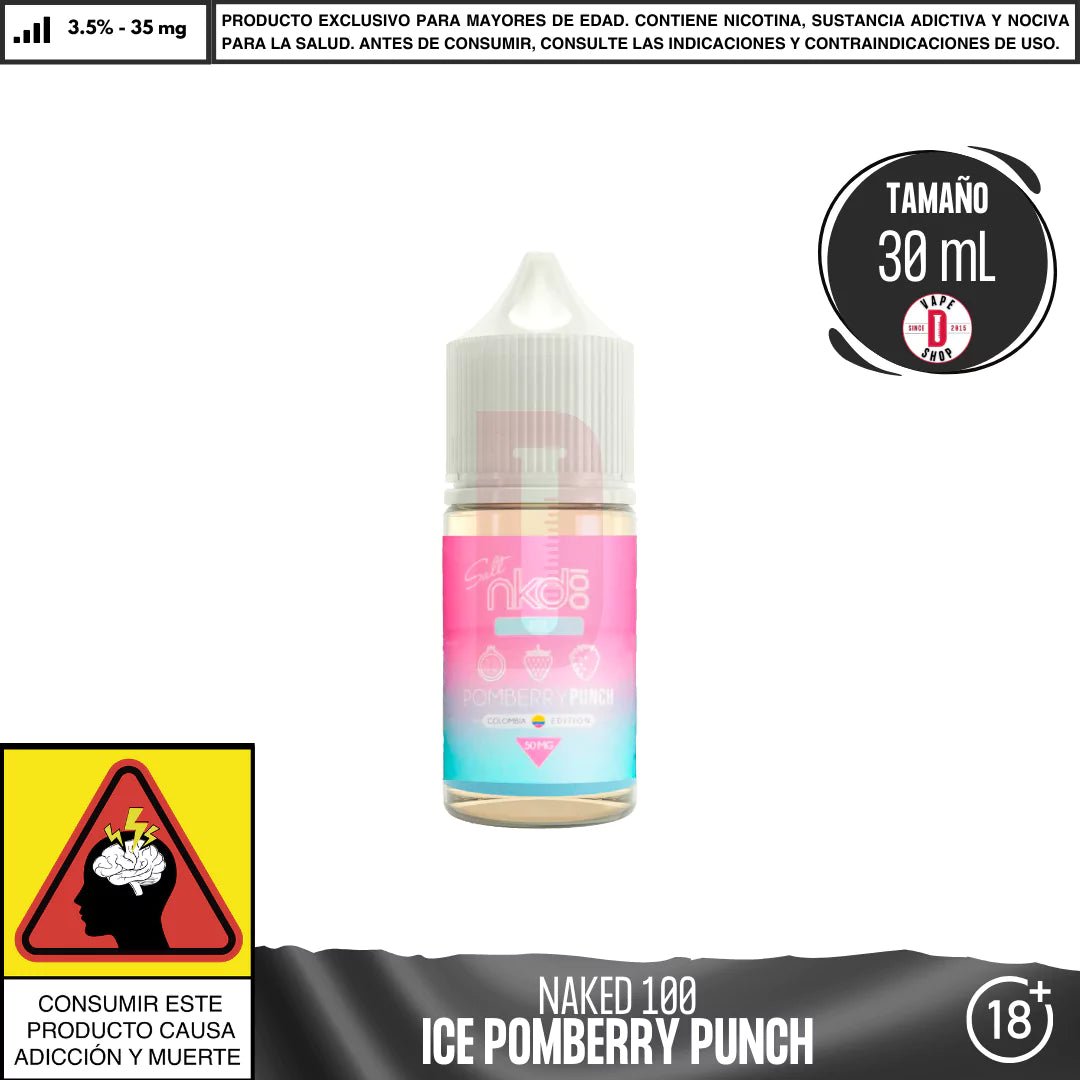 Pomberry Punch Salts - Sales de Nicotina - Naked 100 | SN - NA1 - POP - 35