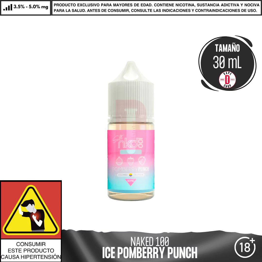 Pomberry Punch Salts - Sales de Nicotina - Naked 100 | SN - NA1 - POP - 50
