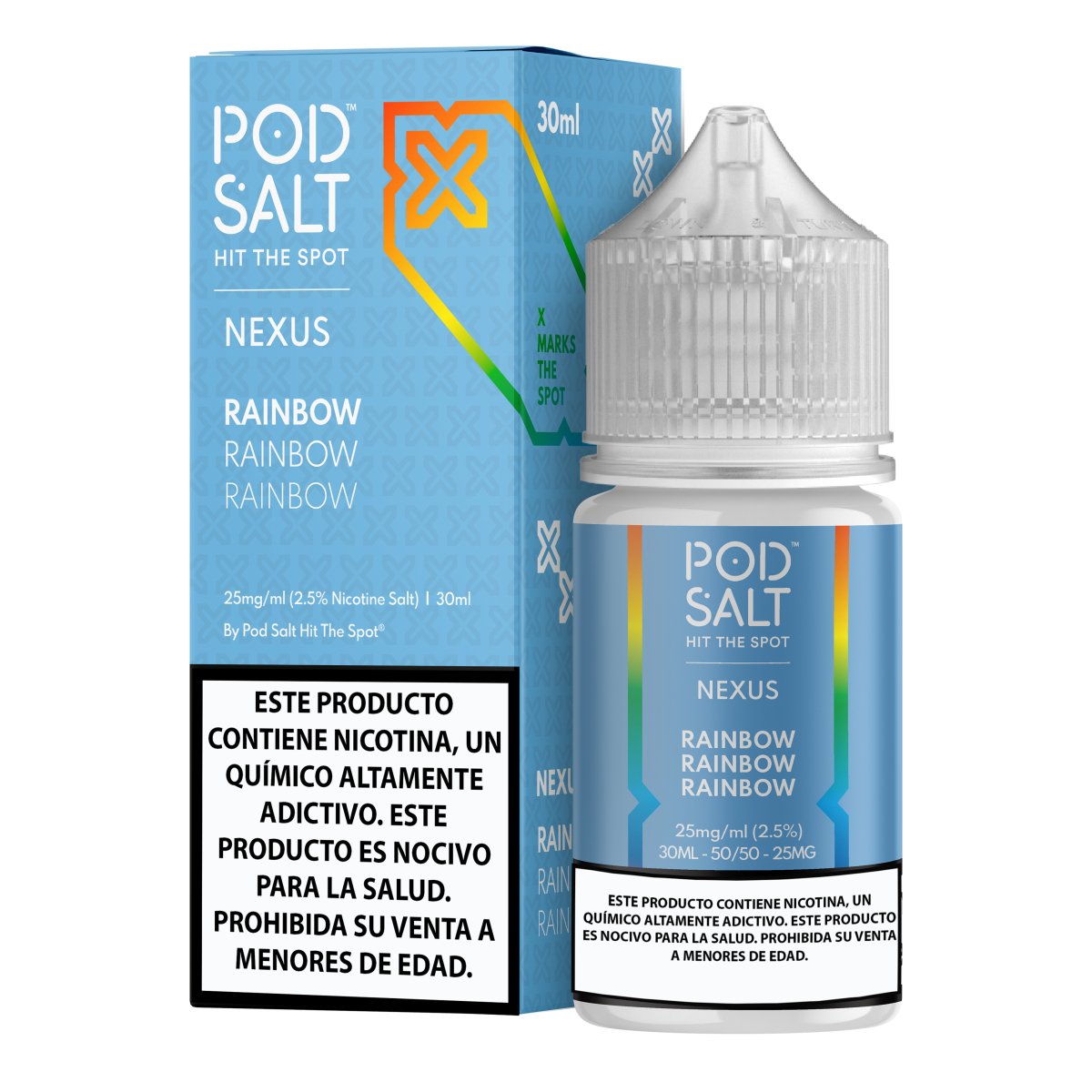 Rainbow Salts - Sales de Nicotina - Pod Salt | SN - POS - NEX - RAI - 25