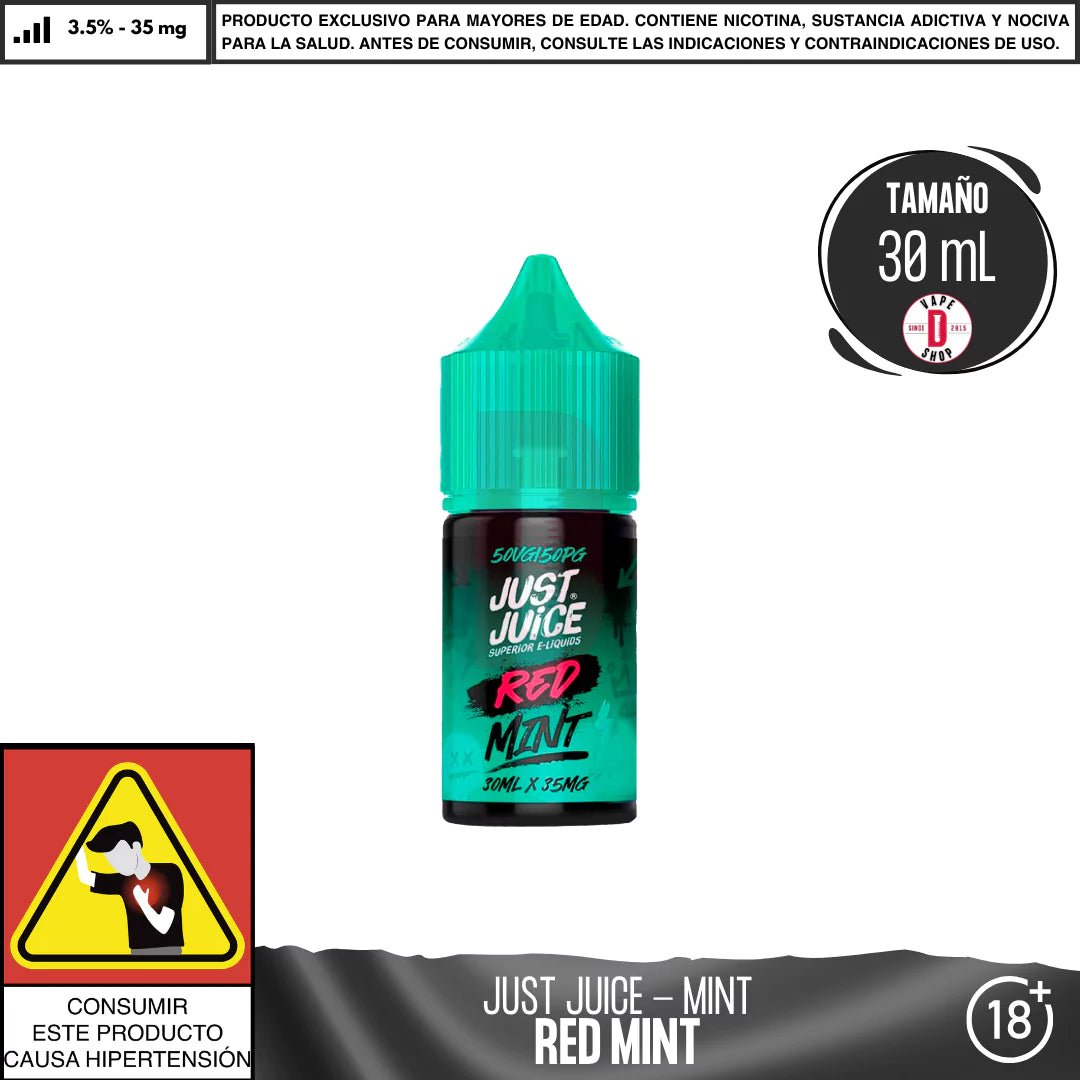 Red Mint Salts - Sales de Nicotina - Just Juice | SN - JJ - MIN - RED - 35