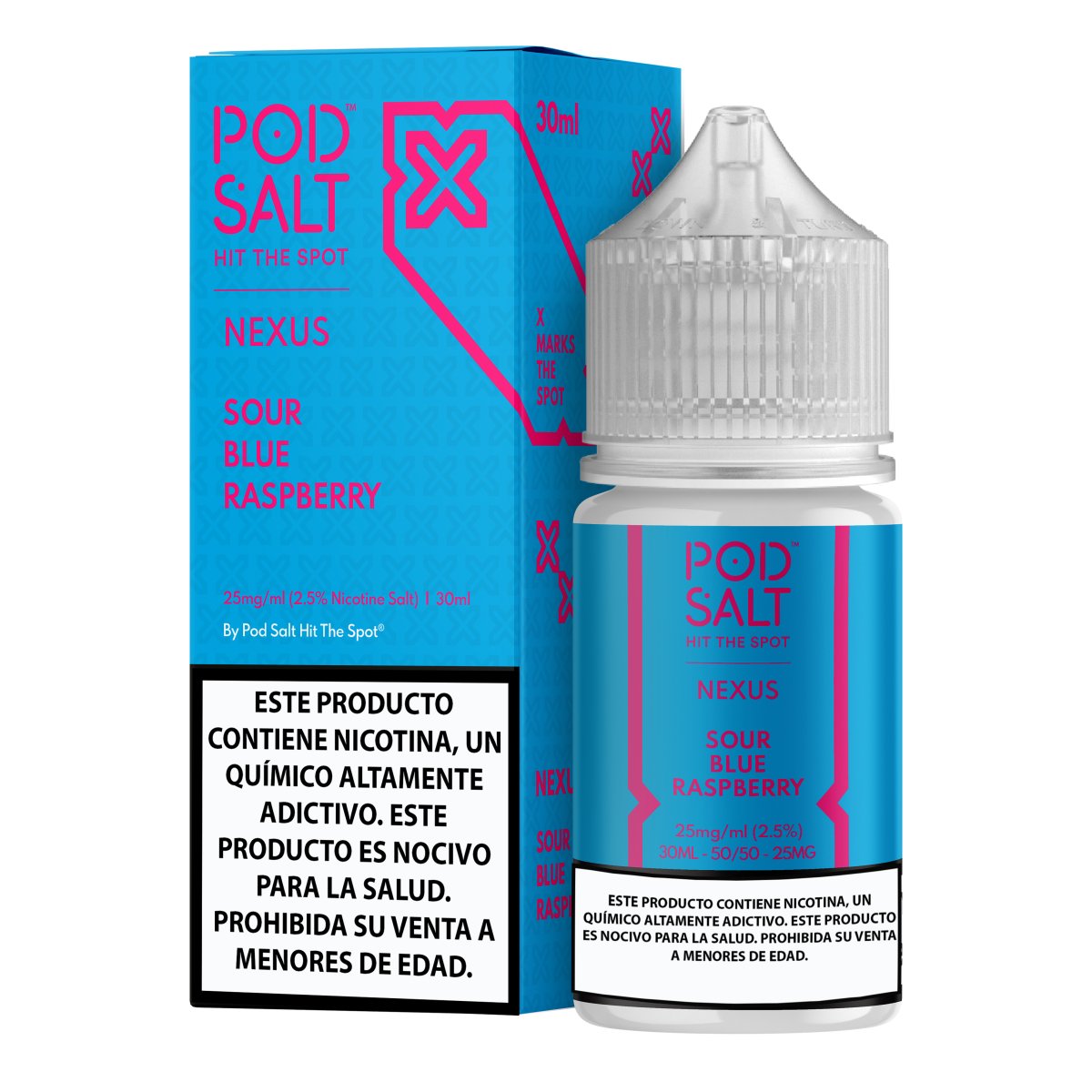 Sour Blue Raspberry Salts - Sales de Nicotina - Pod Salt | SN - POS - NEX - SBR - 25
