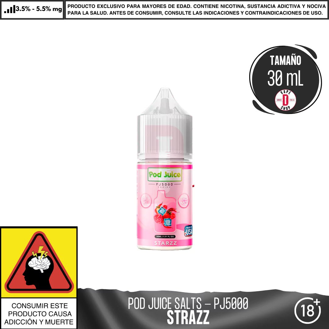 Starzz Salts - Sales de Nicotina - Pod Juice | SN - PJ - PJ5 - STZ - 35