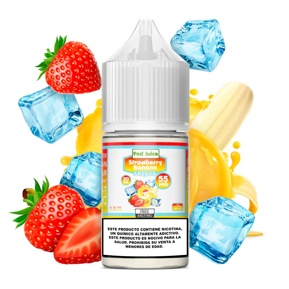 Strawberry Banana Freeze Salts - Sales de Nicotina - Pod Juice | SN - PJ - SBF - 35