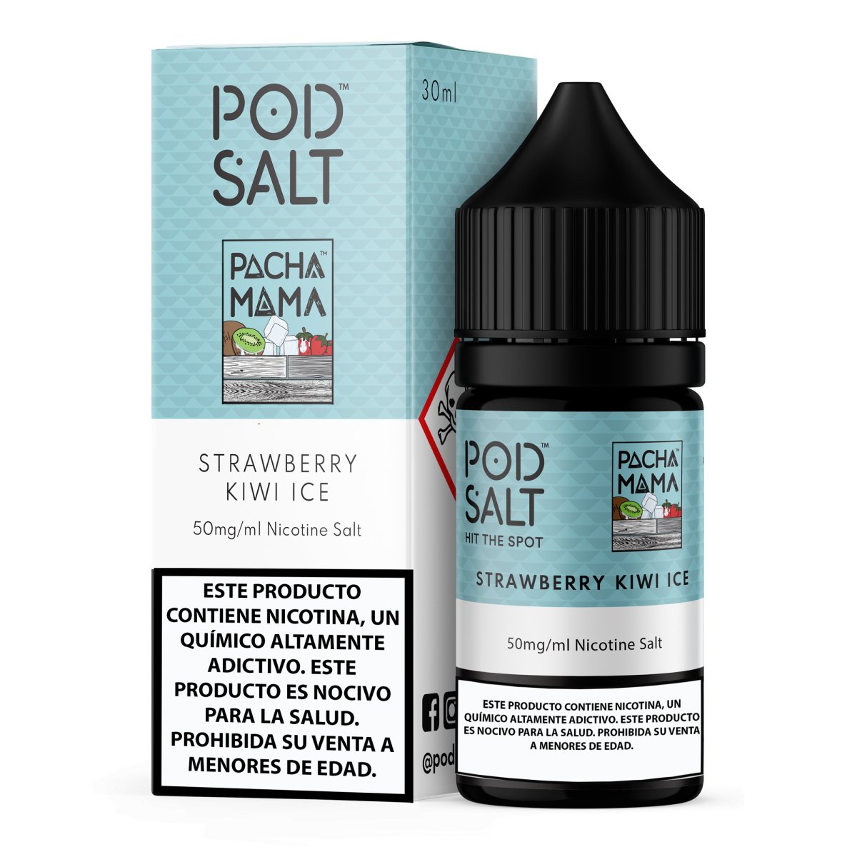 Strawberry Kiwi Ice Salts - Sales de Nicotina - Pod Salt | SN - POS - SKI - 50