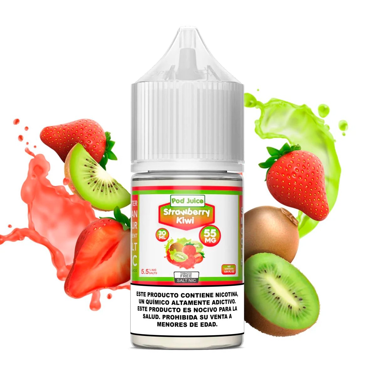 Strawberry Kiwi Salts - Sales de Nicotina - Pod Juice | SN - PJ - STK - 35