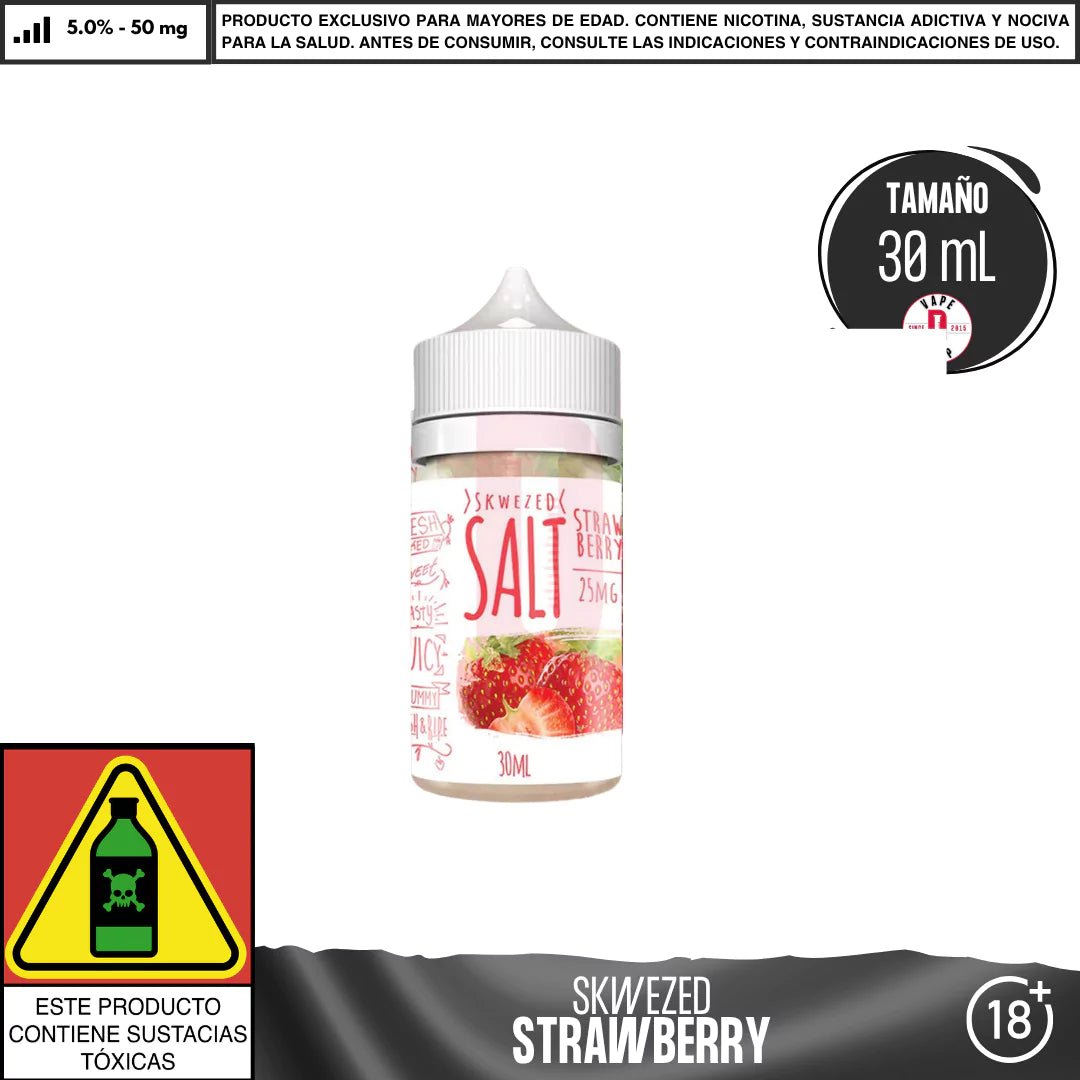Strawberry Salts - Sales de Nicotina - Skwezed | SN - SKW - STR - 50