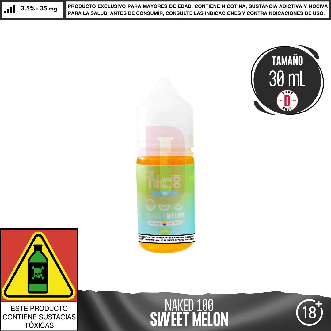 Sweet Melon Ice Salts - Sales de Nicotina - Naked 100 | SN - NA1 - SMI - 35