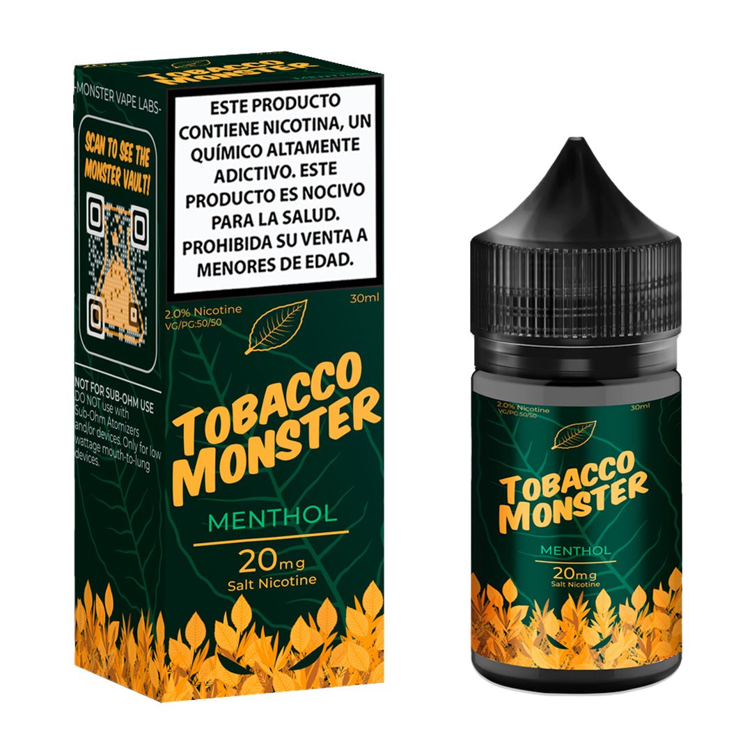 Tobacco Monster Menthol Salts - Sales de Nicotina - Monsterlabs | SN - ML - TM - MENT - 24